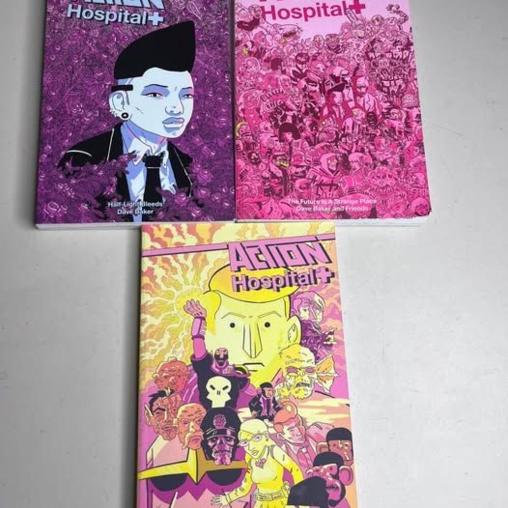 Action Hospital Graphic Novel Lot of 3 by Dave Baker